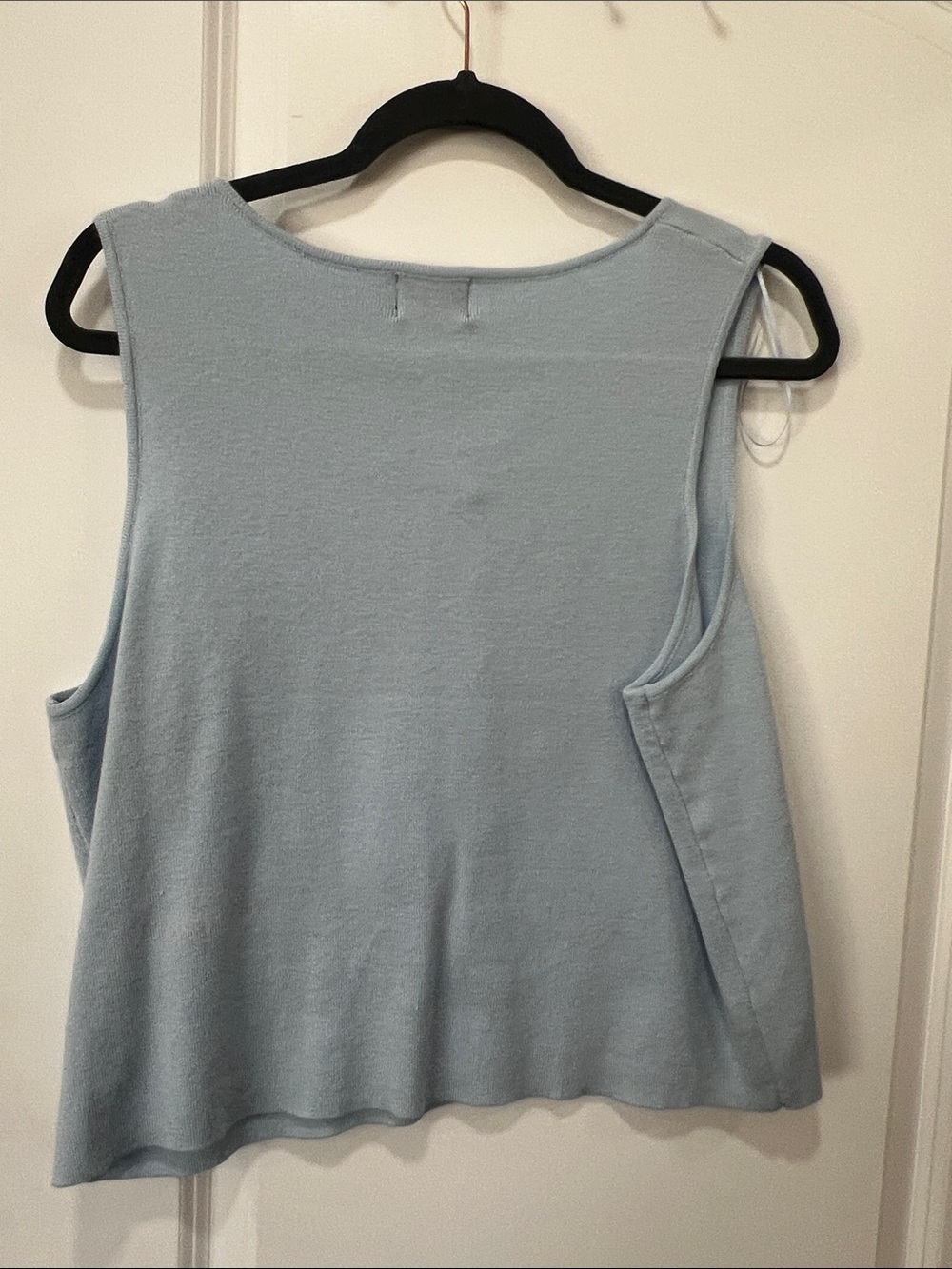 Light Blue Button-Front Knit Tank - Picture 2 of 2